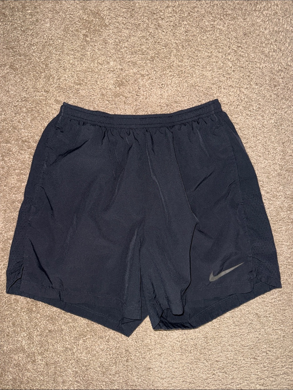 Nike Men’s Black Athletic Shorts with Reflective Swoosh